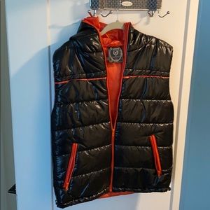 R2 Vest Black and Orange